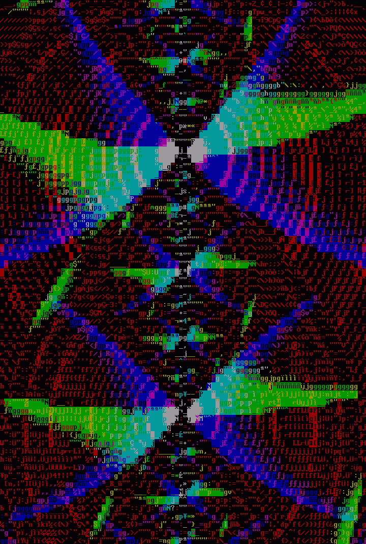 Rendered ansi fractal