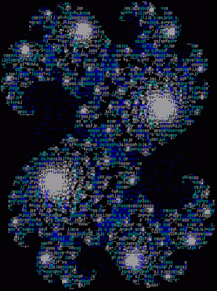 CGA-style ansi rendering of Jen's fractal